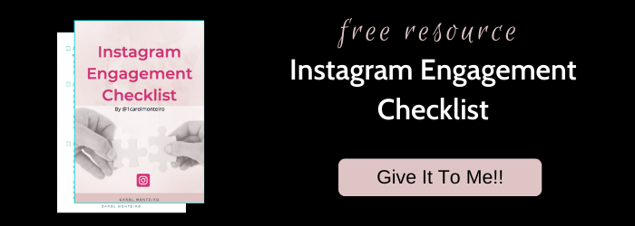 Instagram Checklist